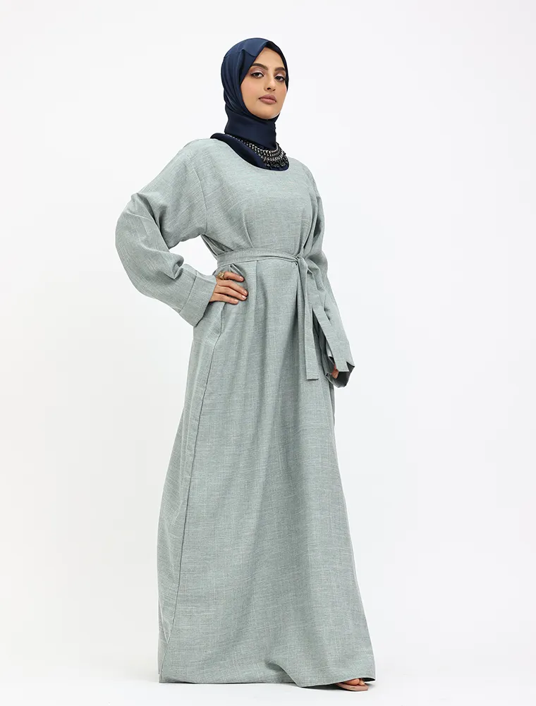Sage Linen Abaya
